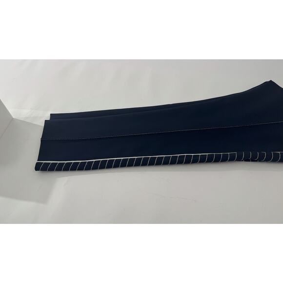 Women's Valentino Navy Blue & White NWT High Waist Drawstring Pants Size 44 - Picture 14 of 16